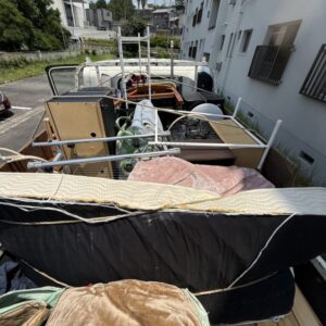 玉野市で少し散らかった3 LDKのお家の不用品回収